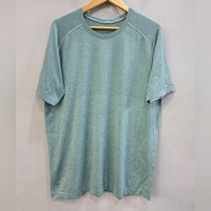 Lululemon Metal Vent Tech Shirt Green Gym Yoga Running Performance Men's Size XL